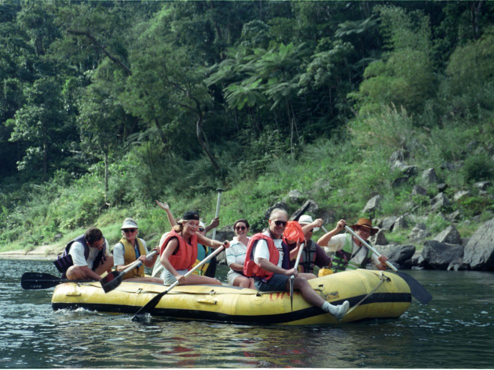 Clodagh and Dave in the Raft