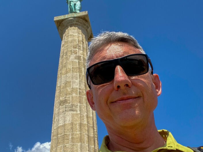 At Victor Monument at Belgrade Fortress