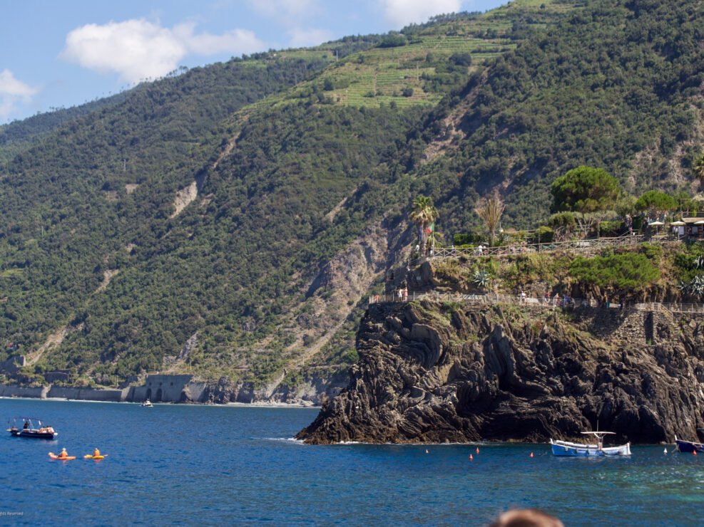 Manarola Overlook from Sea