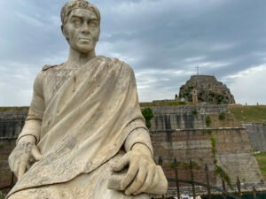 Corfu Fortress 2 Statue of Guilford
