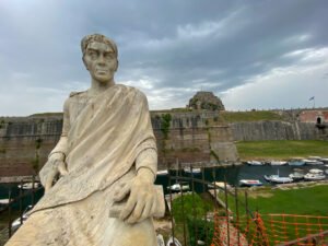 Corfu Fortress 3 Statue of Guilford