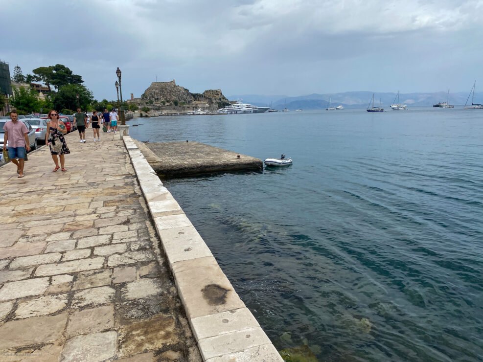 Corfu Fortress from the Mayor's Stairway Dock