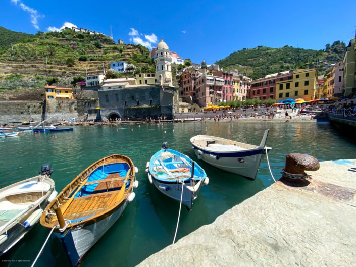 Boats in Vernazza Harbor