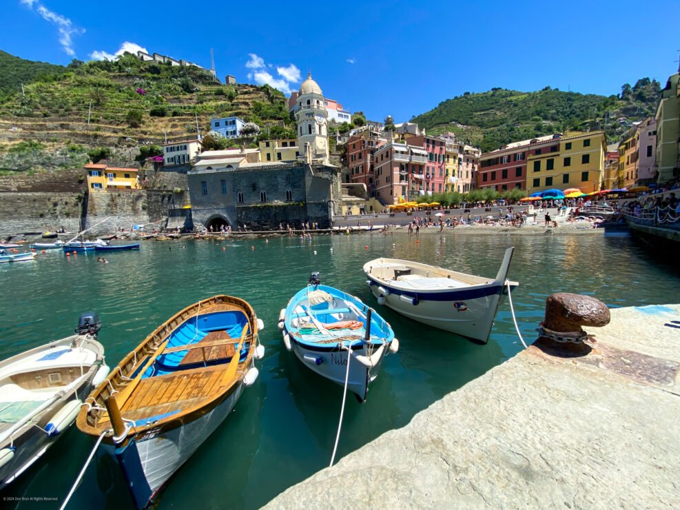 Boats in Vernazza Harbor