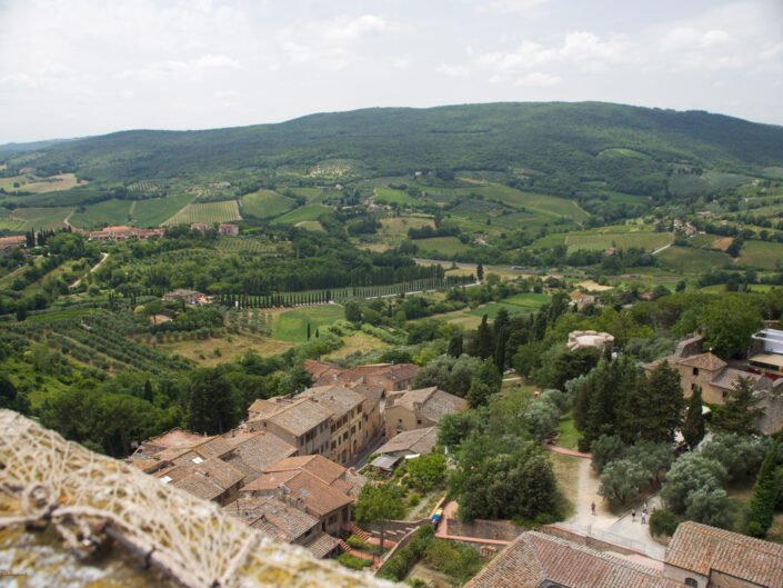 San Gimignano 14 Torre Grossa Vista Southwest