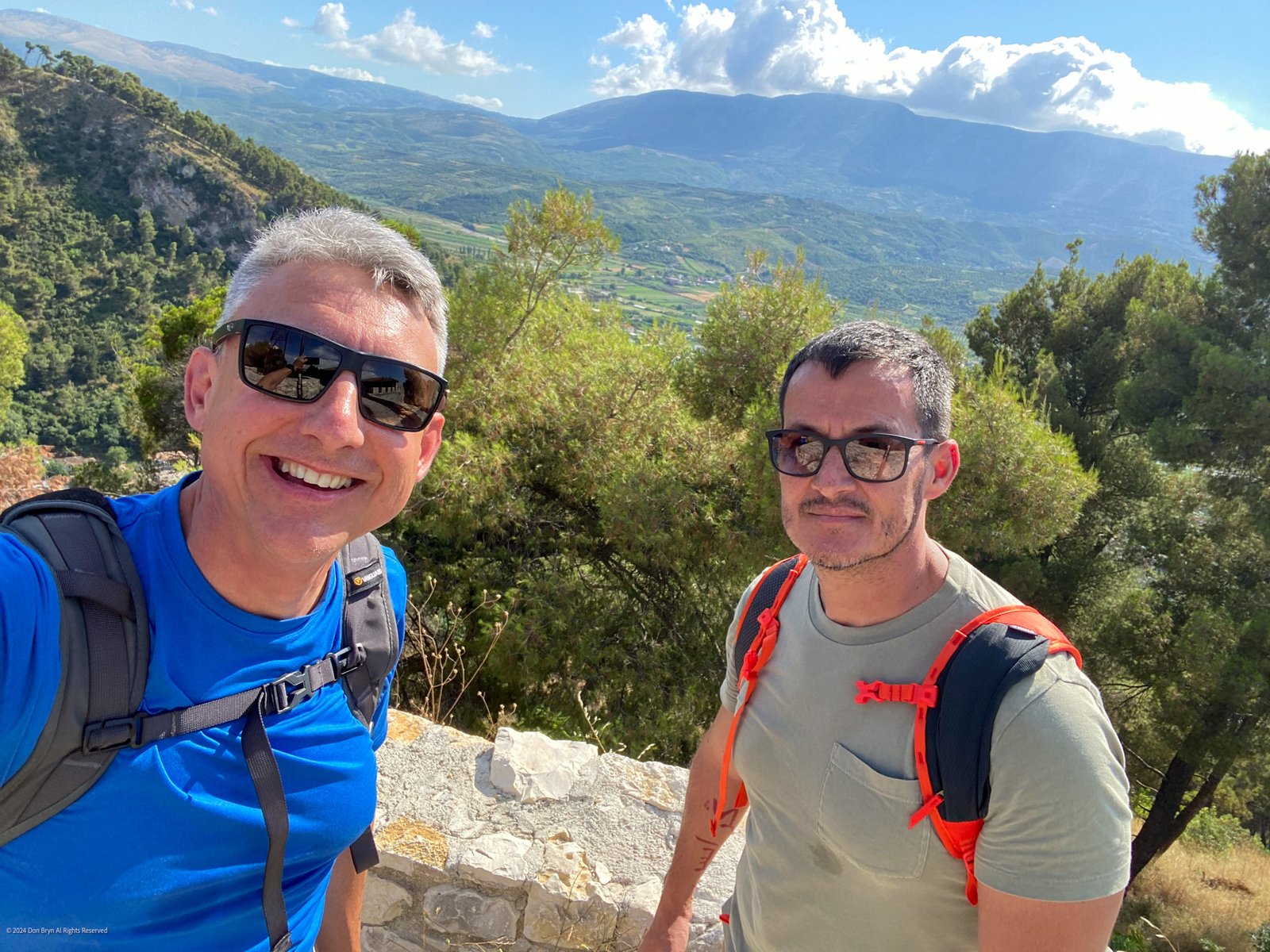 Don & Olman at Berat Castle 2