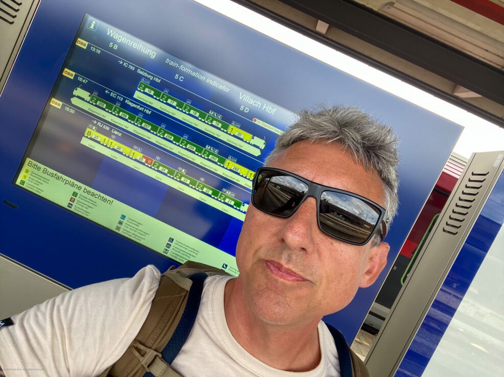 Slovenia to Austria Train 2 Don at Ljubjana Train Station 2