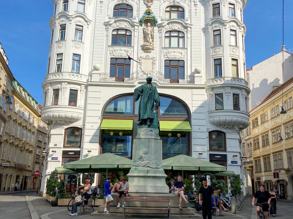 Vienna 6 Johannes Gutenberg Monument